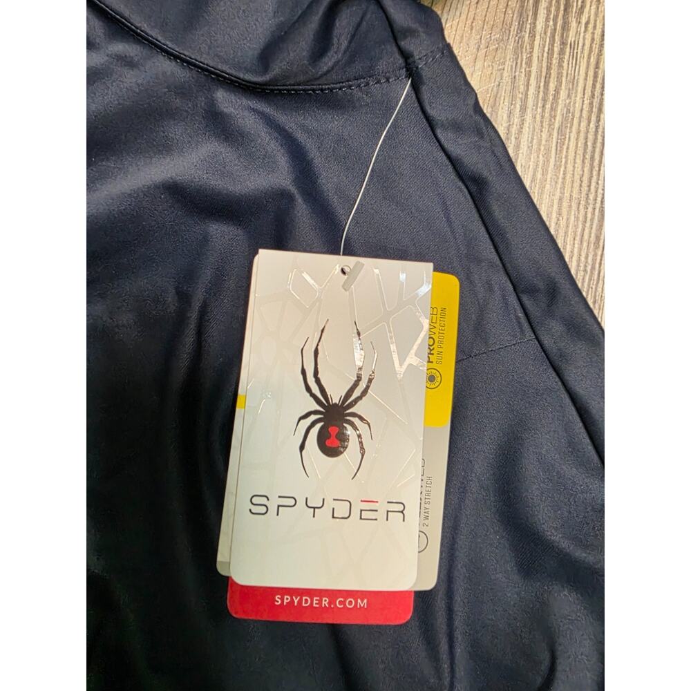 Spyder Size S Navy Blue Activewear Dress Collared Drawstring Pockets NWT - Picture 5 of 9